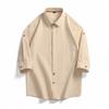 Summer Pure Cotton Shirt Men's Summer Loose Fitting Shirt