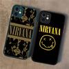 Чехол для телефона Rock Band N-Nirvana для IPhone 16e 16 15 14 13 12 11 Pro Max X XS MAX Plus Матовый чехол Spuerstar