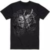 Classic Rock Metal Band Tshirt Iron Maiden Unisex T-Shirt: Senjutsu Large Grayscale Heads