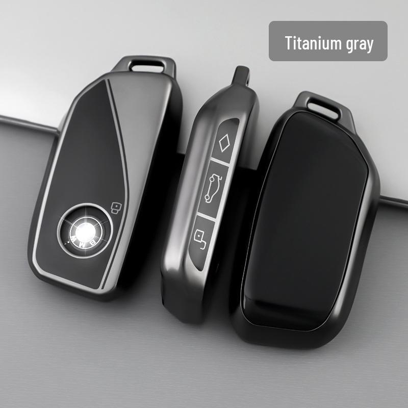 Чехол для ключа BMW: Титановый серый для X5 2024 года, 7 серии 2023 года, X6, X7, X1