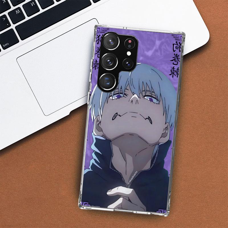 Kaisen J-Jujutsu Инумаки Тоге Чехол для телефона Samsung Galaxy S25 S24 S23 Plus S22 Ultra S21 S20 FE S10 + S25 Edge Funda Shell Coq
