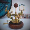 25,4 см латунная планетария - роскошное произведение искусства для книжных полок, функциональная модель Солнечной системы с планетами