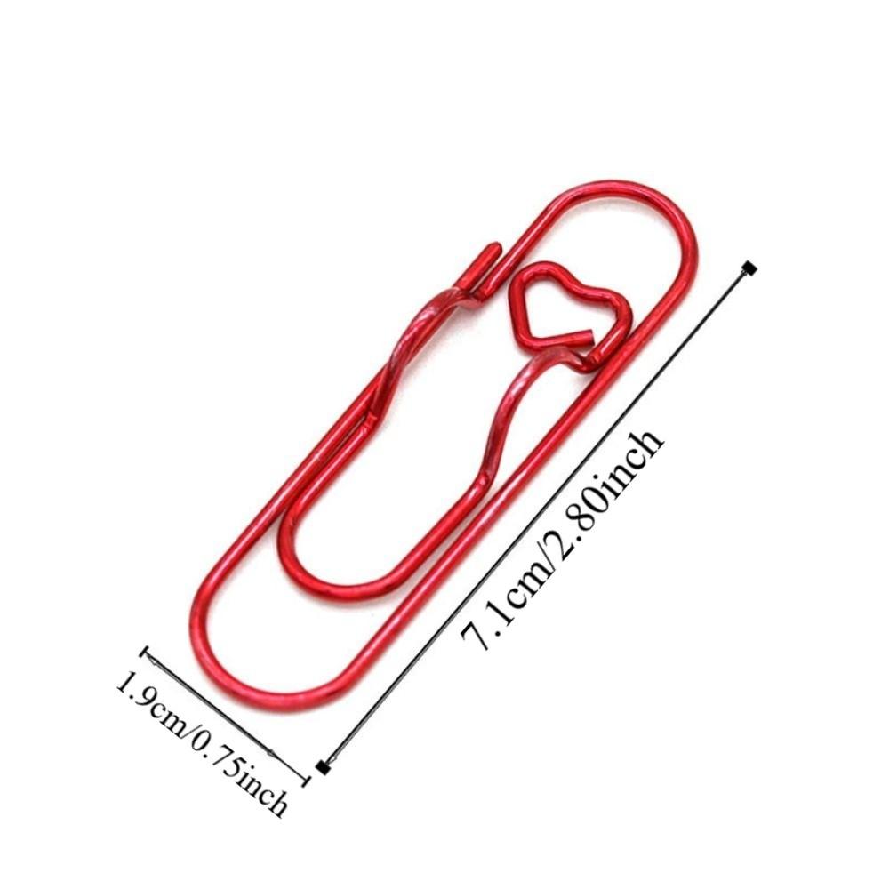 10pcs Colorful Paper Clips Paper Fix Clips Bookmarks Multi-functional Pen Holder  Journal Tool