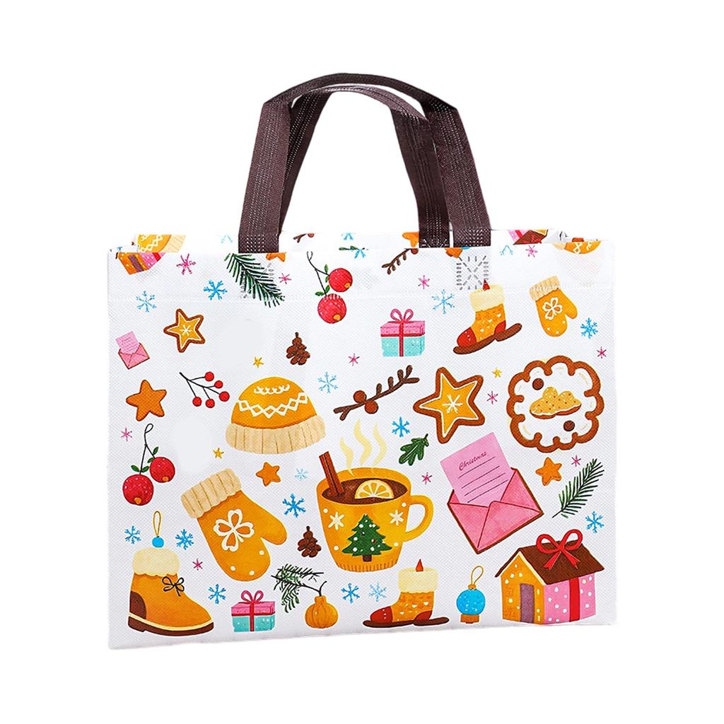 Рождественские нетканые сумки, Рождественские подарочные пакеты, Сумки-тоут, Трехмерные сумки горячего прессования, Рекламные хозяйственные сумки
