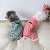Cotton Striped Dog Clothes Cat Jumpsuit Thin Coat Warm Puppy Sweatshirt Chihuahua Clothing Autumn and Winter Pajamas Dog Items