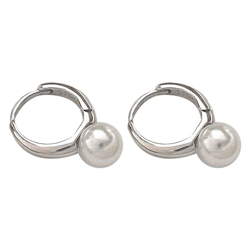 Легкие роскошные французские ретро-жемчужины с пряжкой для ушей, нишевый дизайн, высококачественные серьги для подруги