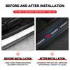 QDJ1  Car Door Threshold Scuff Plate Carbon Fiber Decals Stickers For Toyota RAV4 Corolla Camry Frontier Supra C-HR Hilux Tacoma Prado