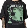 Ретро 90-х Пиратский Стиль Silent Hill 2 Футболка Реплика Футболки Повседневная Уличная Мужская и Женская Футболка с Принтом Фаната - Мужская Сум...