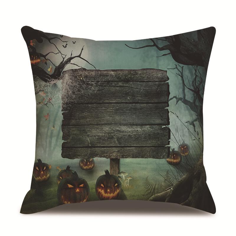 Хэллоуин Льняная Наволочка Наволочка с Принтом
