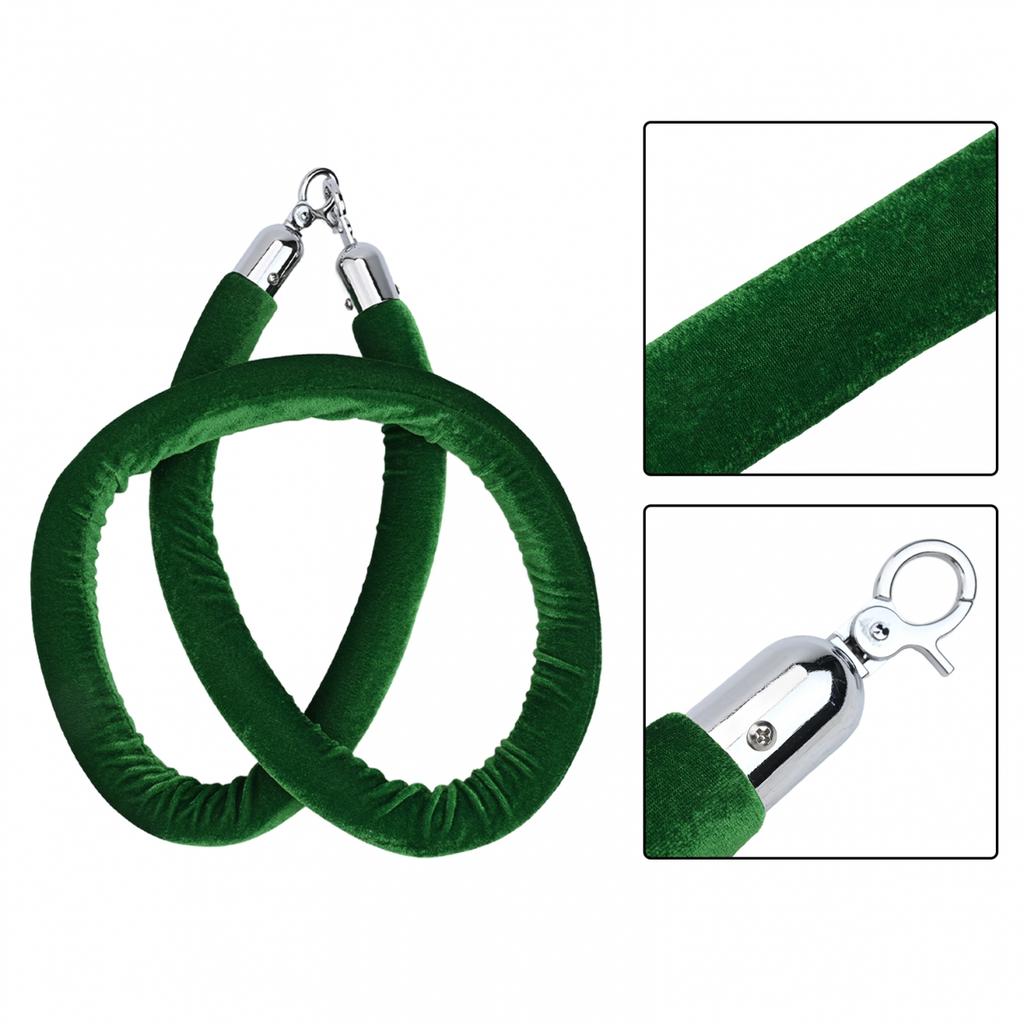 Стильный 5-футовый бархатный канат для контроля толпы бордового цвета для столбиков