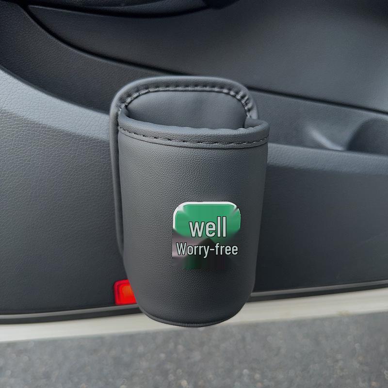 Car Seat & Door Cup Holder: Fixed Backrest Storage & Side-Mounted Drink Holder
