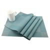 Set of 4 PVC Blue Beige Brown Place Mat Dining Table Mats Set Table Bowl Pad Napkin Dining Table Tray Mat Coasters Kids