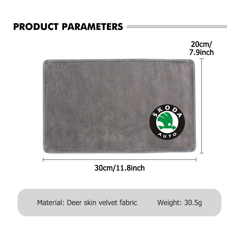 rjhwp8 Car Detailing Soft Wool Brush Dashboard Gap Cleaning Dust Remove Wash Towel For Skoda Kodiaq Fabia Kamiq Karoq Octavia 2 3 Rapid