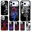Ударопрочный чехол для телефона Skeleton Love Skull для iPhone 17 Air 16e 15 11 12 14 13 Pro Max Чехол Coque