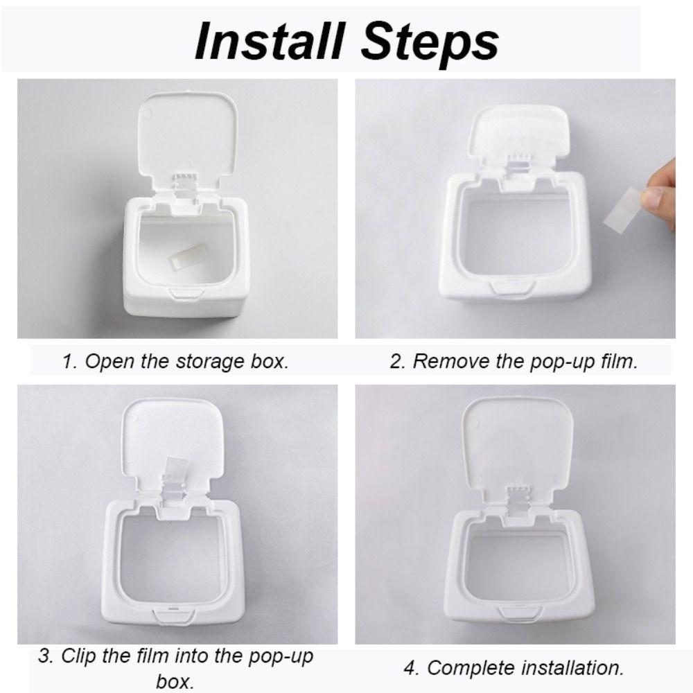 Pop-Up Type Cosmetic Cotton Storage Box Toothpick Dispenser Desktop Organizer Cotton Swab Holder