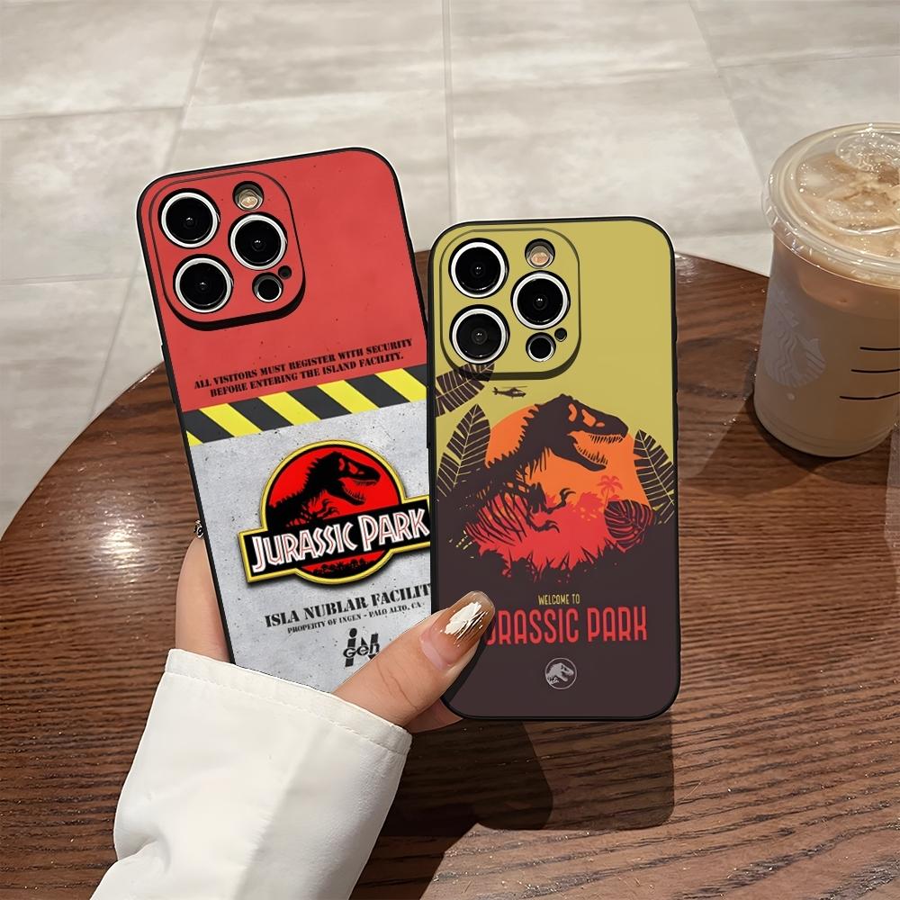 J-Jurassic Park Dinosaur World Phone Case For 17 Pro Max Iphone 14 Pro Max 12 16 15 13 Pro 11 Xr X Xs 8 7 Plus Back Cover