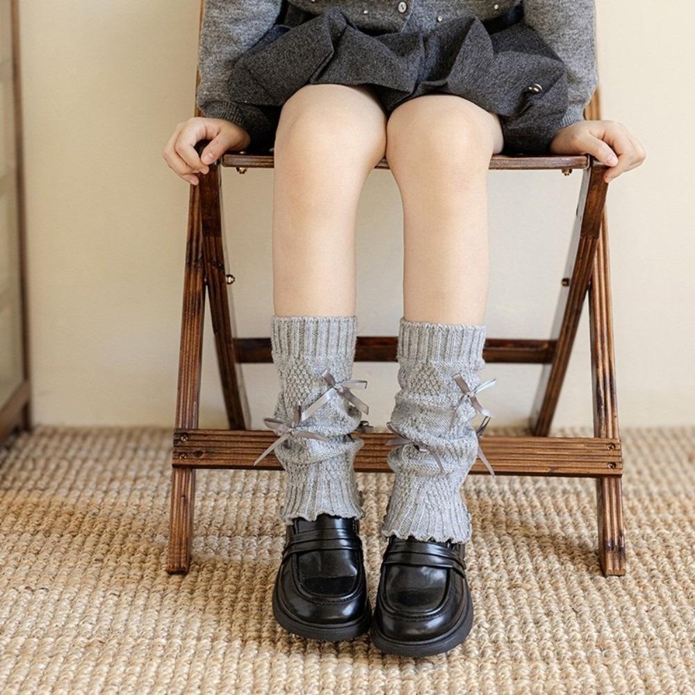Knitted Mid-Calf Sock Thickened Hosiery New Boot Covers Kids