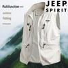 JEEP SPIRIT Men's Multi-Pocket Outdoor Vest