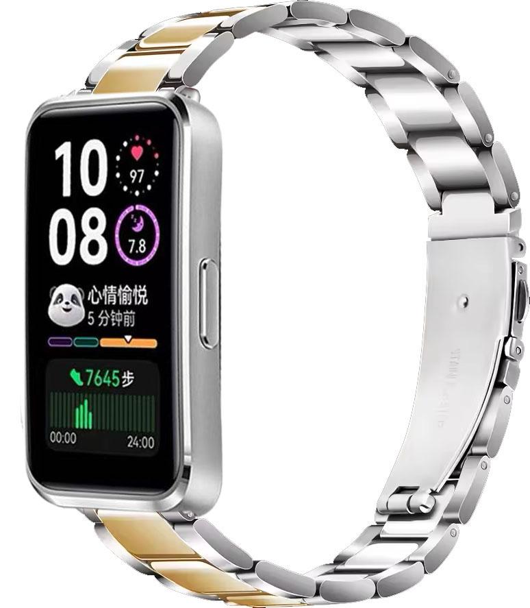 Металлический ремешок для Huawei Band 10 9 8 Умные часы Нержавеющая сталь Сменный браслет Наручный ремешок Для Huawei Band 8/9/10 Аксессуары