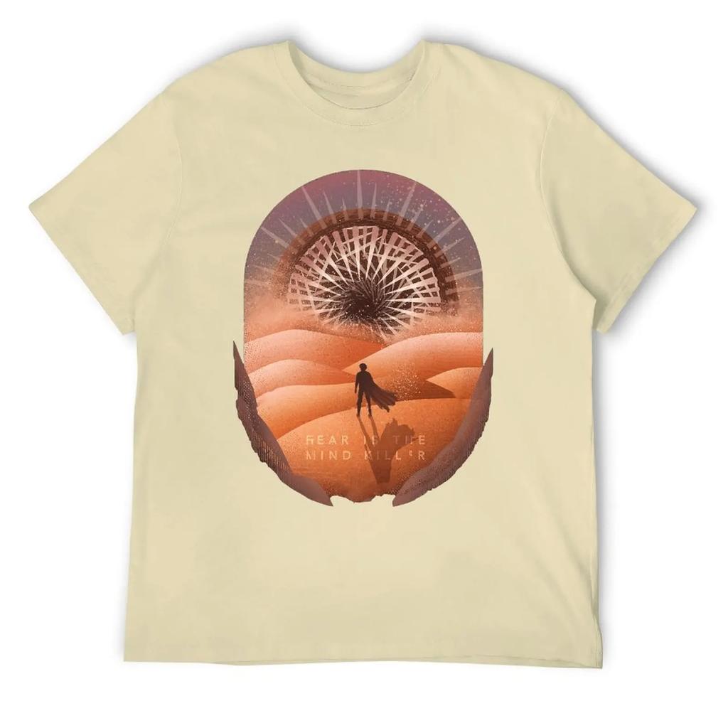 Dune Fear Is The Mind Killer Classic Harajuku T-shirt Sports T-shirts Top Quality Humor Graphic Aactivity Competition USA Size