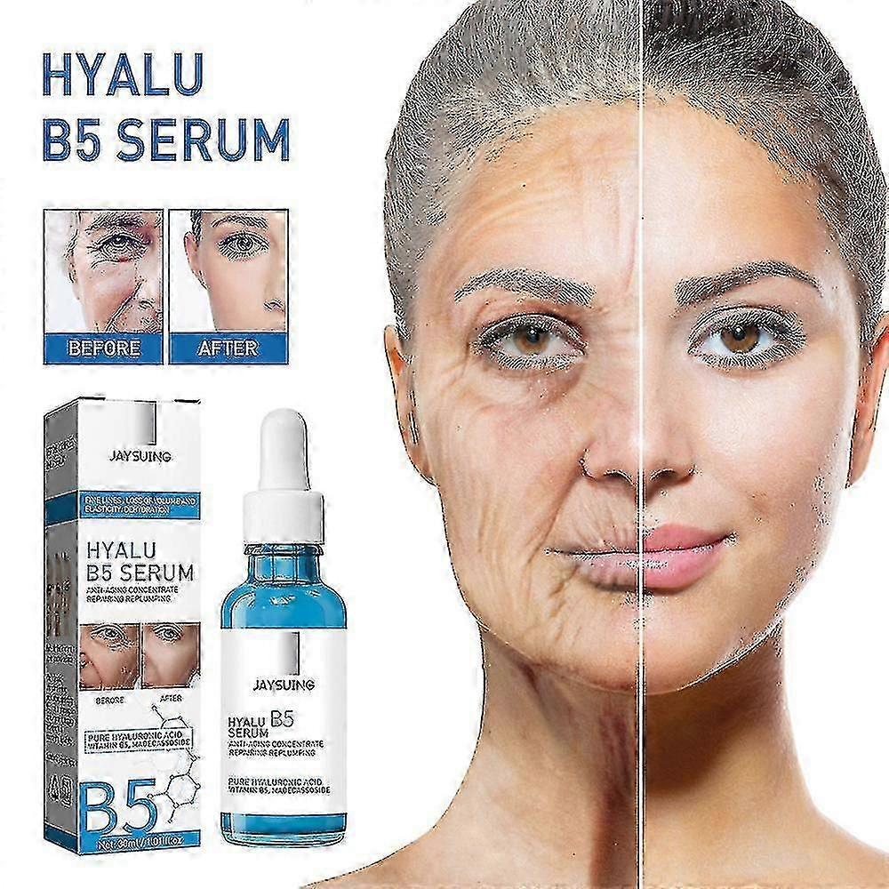 2pcs Hyalu B5 Hyaluronic Acid Serum Triple Anti-aging Anti-wrinkle Concentrate Repairing Essence, Replump Skin Smooth 30ml S07 New Arrival S07