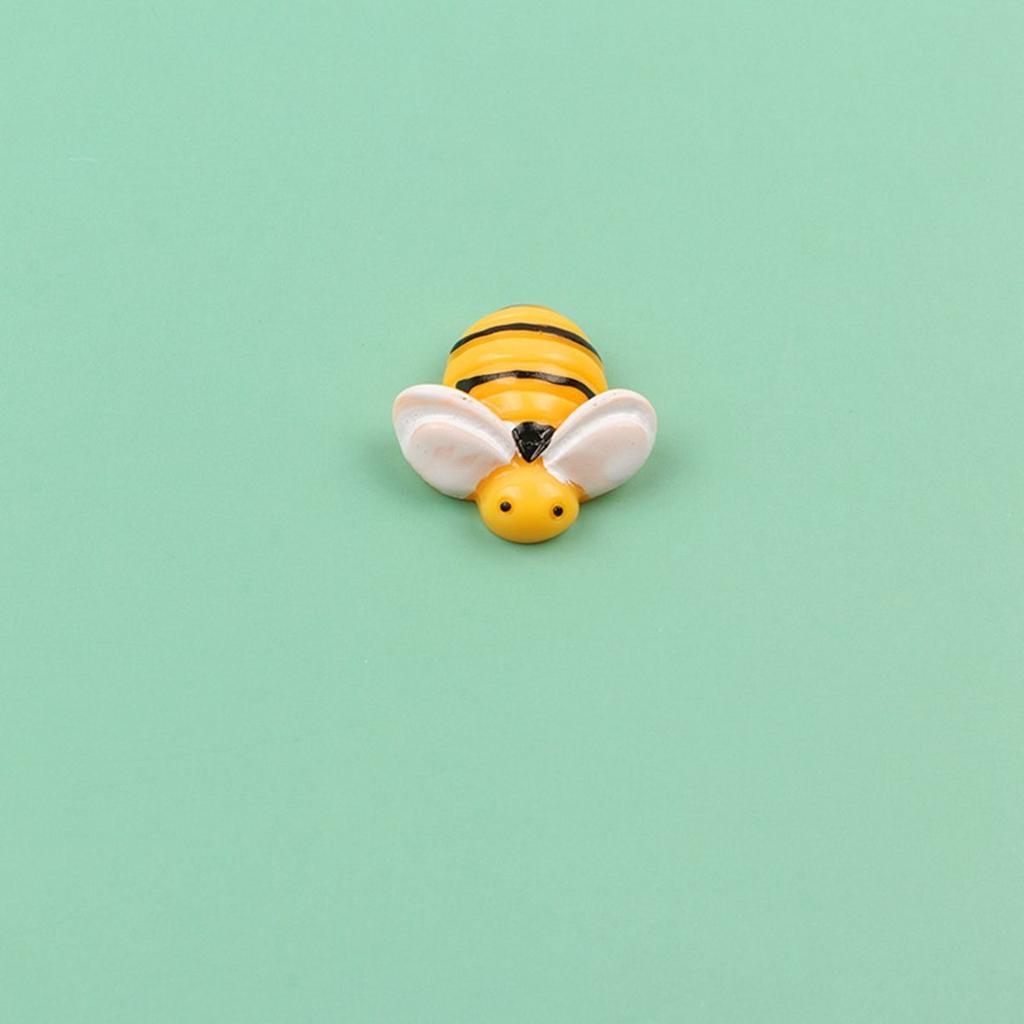 20Pcs/lot Kawaii Mini Bee Miniature Figurines Flatback DIY Craft Gnome Moss Terrarium Bonsai Decor Fairy Garden Supplies