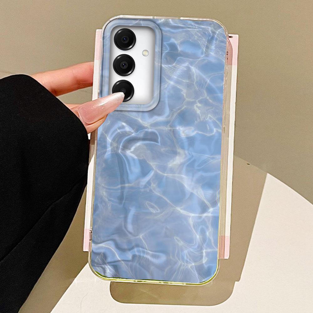 Water Texture Butterfly Flower Phone Case for Samsung Galaxy A55 A07 A17 A56 A36 A26 A16 A53 A06 A14 A24 A34 A54 A15 A25 Cover