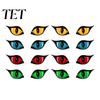 Lighted Eye Props 12/16Pcs Halloween 3D Eyes Decoration, Glowing Spooky Wall Sticker, LED Stickers Light-Up Decor for Walls, Windows, Doors,