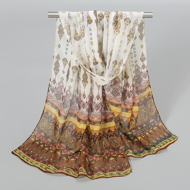 New Chiffon Breathable Thin Small Scarf Popular Women's Scarf Sunscreen Scarf