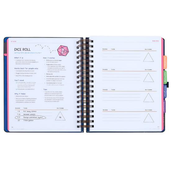 Ежедневник 160 страниц Гладкий почерк Плотная бумага Тетрадь Яркие иллюстрации Планировщик производительности