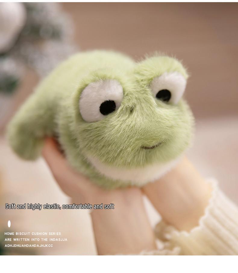 Frog Cow Plush Toy: Comforting Animal Doll for Kids, Car Decor, Office Accessory, or Birthday Gift.