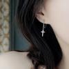 Whole Cross Chain Tassel Earrings for Men and Women Cool Trendy Punk Style Earrings Personality