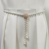 Korean Version of Pearl Waist Chain Women's Belt Beaded Elegant Versatile Round Women's Fashionable Dress
