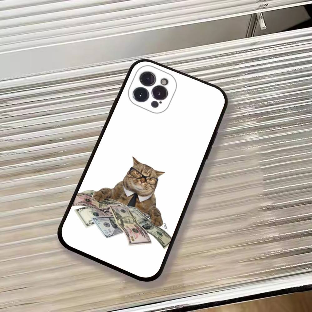 F-Смешной Животное Кот Чехол для Телефона Силиконовый Мягкий Для IPhone 17 16 15 14 13 12 11 X XR Plus Pro Max Plus