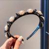 Pearl Braided Tools Hairband Flower Hair Toothed Headband Lazy Girls Hair Braider Hair Hoops  Women