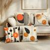 Orange And Black Geometric Modern Art Pillowcasebedroom Living Room Sofa Home Decor Polyester Cushion Cover With Zipper