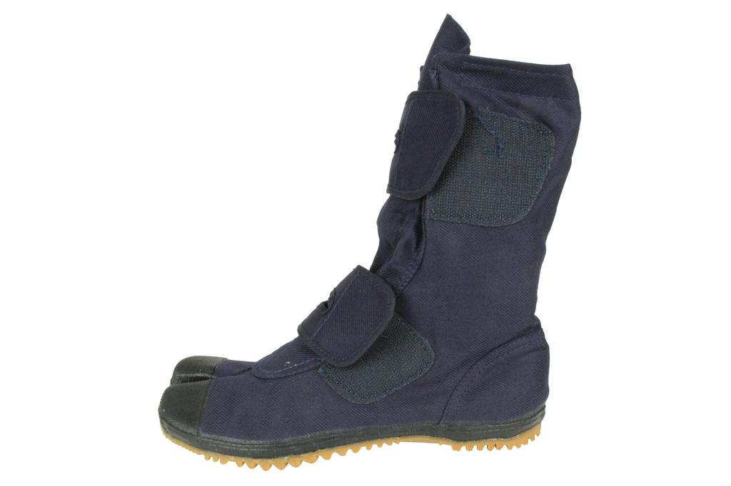 Work Gardening Tabi Split Velcro No Toe Size 25 [Nisshin Rubber] Shoes, Self-care Long, Toe, Closure, Cap, Men's, Navy,