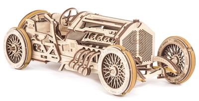 Деревянная 3D-модель Ugears Автомобиль Гран-при U-9 70044 - Не требует клея и инструментов - Для взрослых