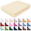 Fitted sheet 80x160 elastic JERSEY 100% COTTON cream color