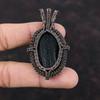 Black Tourmaline Rough Pendant Copper Wire Wrapped Pendant Gemstone Copper Jewelry Wire Wrap Jewelry Gift For Mom Handmade Brand New Pendant