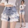 Women's Summer Fashion Sexy Shorts Low Waist Casual Short Jeans Short Denim Pants