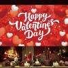 115cmx180cm Red Love Heart Background Romantic Happy Valentine's Day Banner  Photo Booth