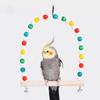 Paw Grinding Parrot Hanging Clip Bell Perch Parrot Standing Stick Bird Swing Toys  For Parakeet