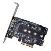 Silver Stone ECM27 SSD Expansion Kit (Up To 3 SSDs) PCIe Expansion Card SST-ECM27 / Officially Distributed In Japan, Silver