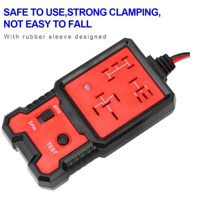 Светодиодный индикатор Автомобильные аксессуары Автомобильный тестер аккумулятора Тестер реле автомобиля Тестер напряжения Универсальный 12 В