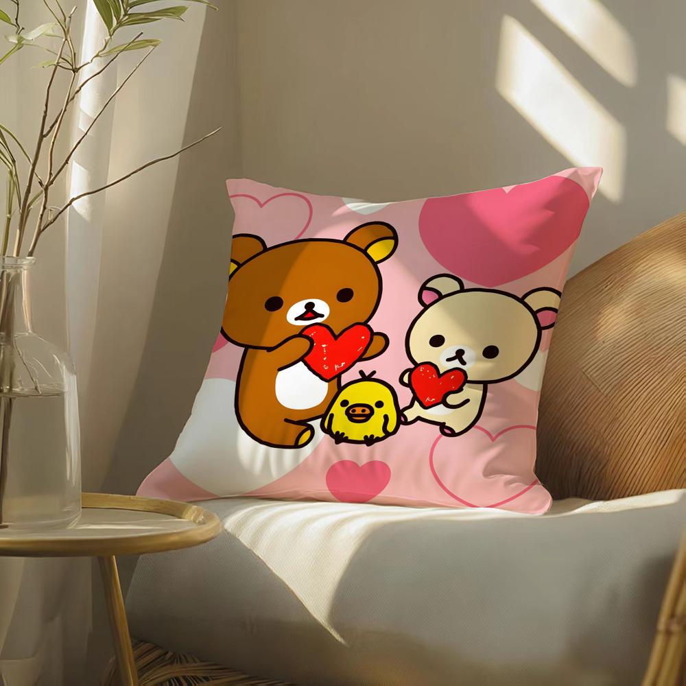 Милый R-Рилаккума Подушка для тепла и companionship Чехол с принтом для гостиной, дивана, подушки и декора спальни