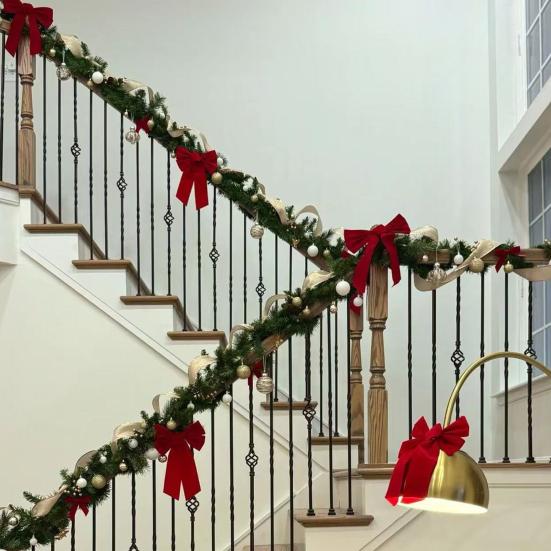 6/9 футов Искусственная гирлянда из норфолкской сосны Реалистичная Рождественская Искусственная Зеленая/Заснеженная гирлянда из кедра и сосны для камина, стола, каминной полки, стены, для помещения