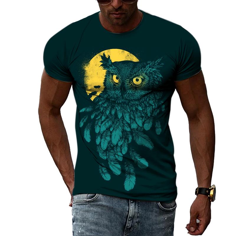 Летняя мода Красивые футболки с художественной графикой для мужчин Повседневная красивая футболка с 3D-принтом в стиле Харадзюку Хип-хоп Уличный стиль Уличная одежда