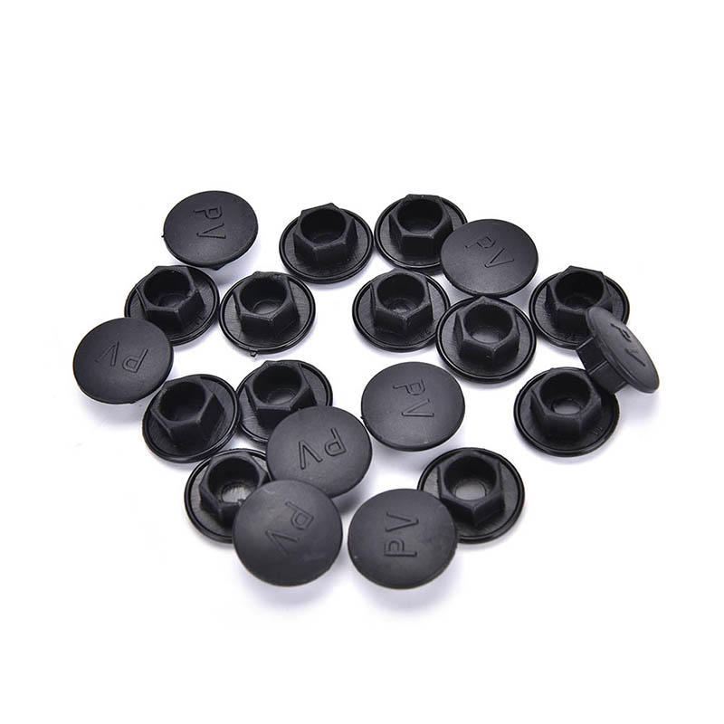 New 20PCS Black Hex Socket Allen Bolt Screw Nut Hexagon Head Cover Cap Protector Fasteners Screws Covers Caps M5-24