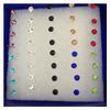 20 Pairs/40 Pcs Charming Crystal Avoid Allergy Clear Jewelry Colorful Crystal Ear studs Rhinestone